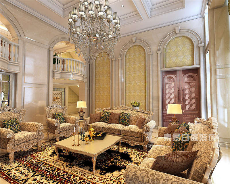 豪华欧式古典客厅装修效果图