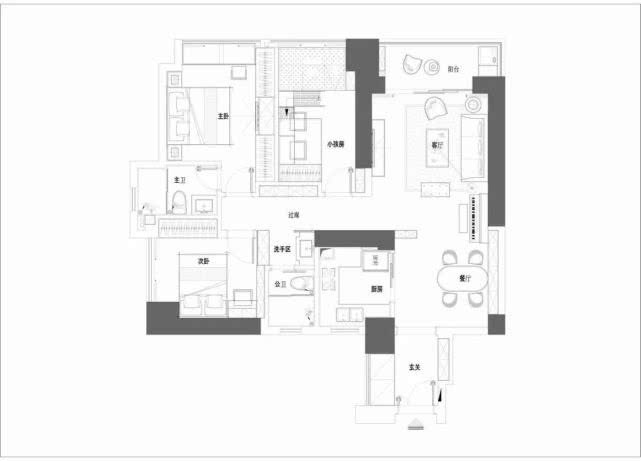 125平方米的房子设计图,10x12米农村建房效果图 125平米的房子设计展示,简约风格设计好温馨!