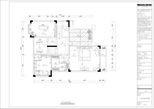 海逸豪庭400㎡别墅二楼平面布置图