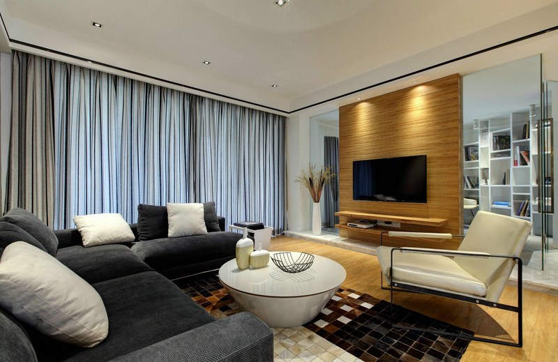 现代简约风格客厅沙发装修效果图