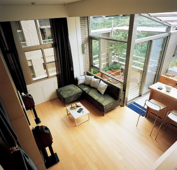 单身公寓室内设计-客厅