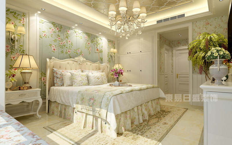 美式风格卧室装修效果图_卧室地毯