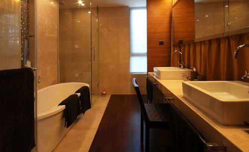 新中式浴室装修效果图