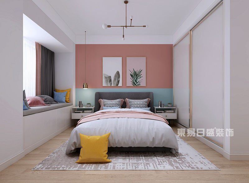 合肥房屋装修设计北欧风格卧室效果图