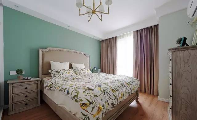 卧室_休闲美式装修样板房，112平米装修设计方案