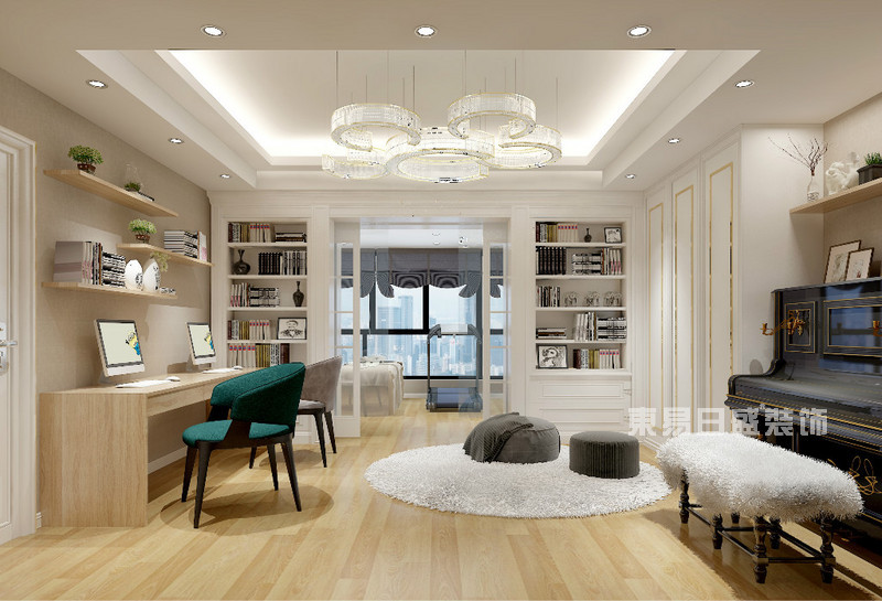 房子装修书桌的设计技巧-节省室内空间-上海装修设计公司