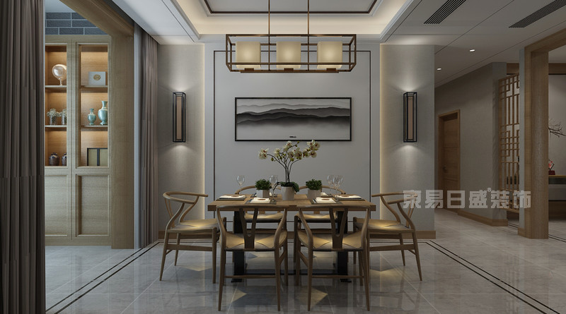深圳180平米新中式风格设计效果图，带给你完美家居体验
