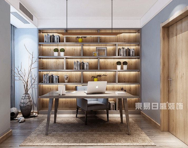 上海书房装修颜色搭配与书房设计要素