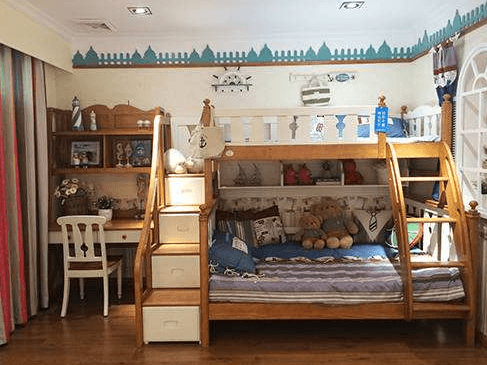 儿童房双层儿童床选购 儿童房双层儿童床搭配