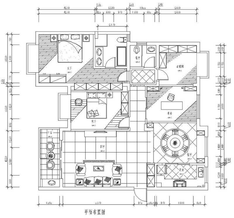 保利时代-简欧风格-158平米-四室两厅