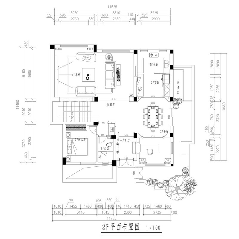 麓山国际社区圣安德鲁400平别墅新中式风格装修效果图