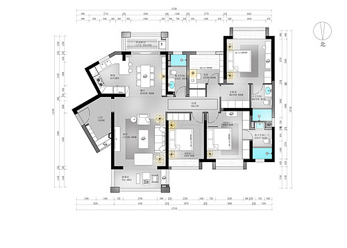 95平米房子装修户型图
