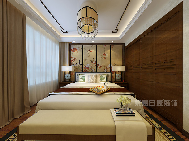新中式装修风格——主卧室
