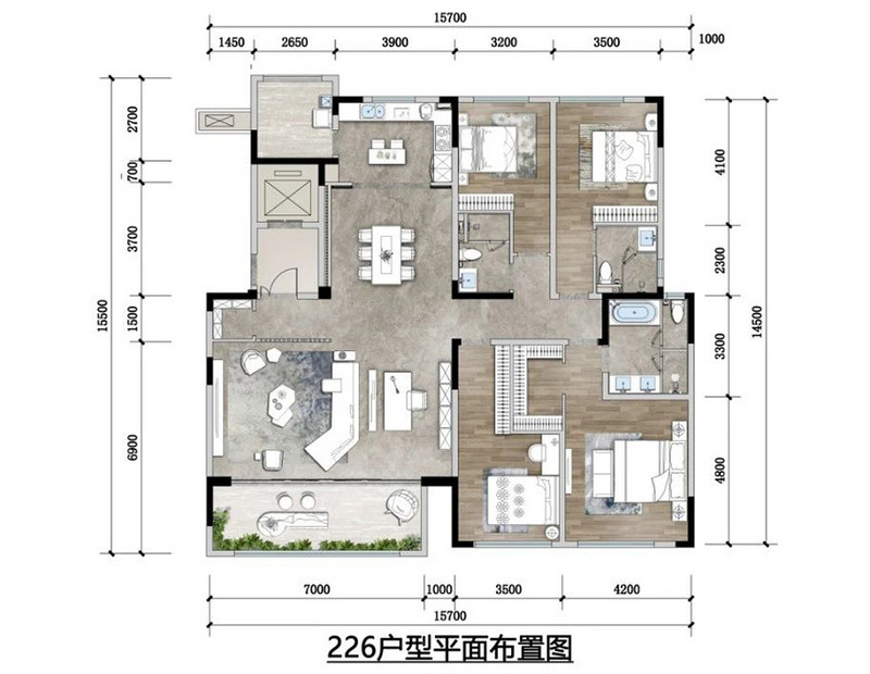 成都融创国宾雅集户型图分析样板间效果图装修方案规划