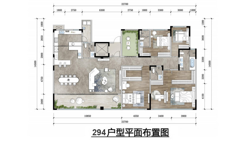 成都融创国宾雅集户型图分析样板间效果图装修方案规划