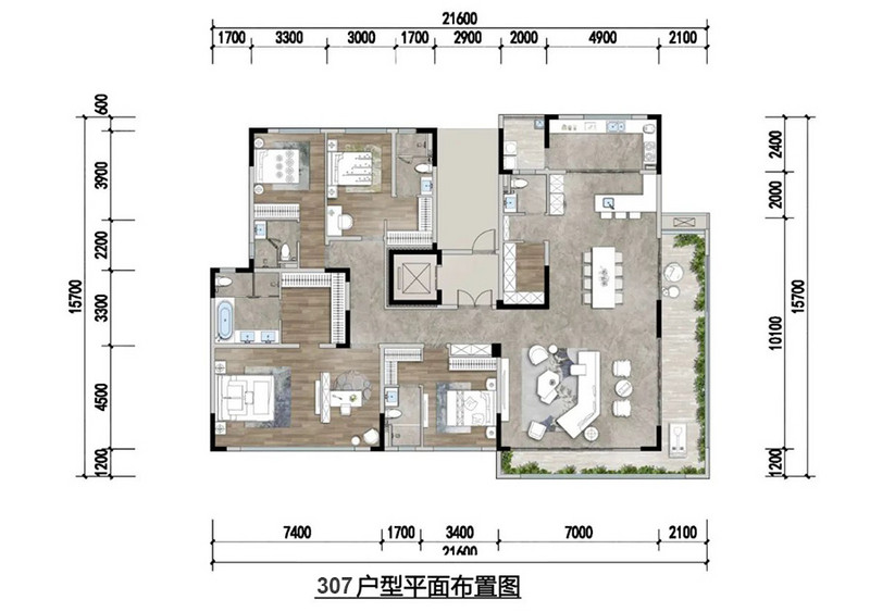 成都融创国宾雅集户型图分析样板间效果图装修方案规划
