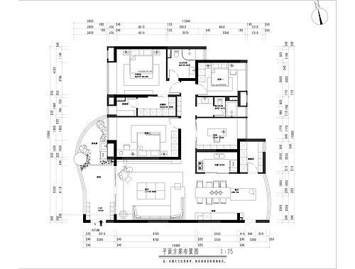 顺德容桂200㎡房屋设计平面布局图
