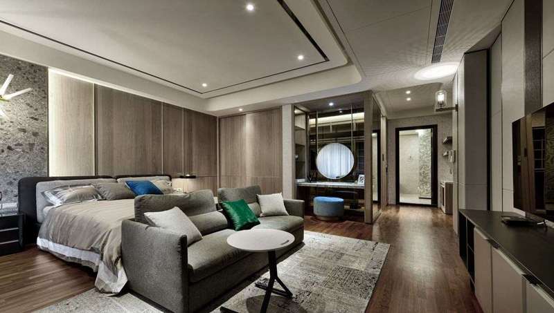 深圳豪宅装修设计，大理石主材打造轻奢美宅