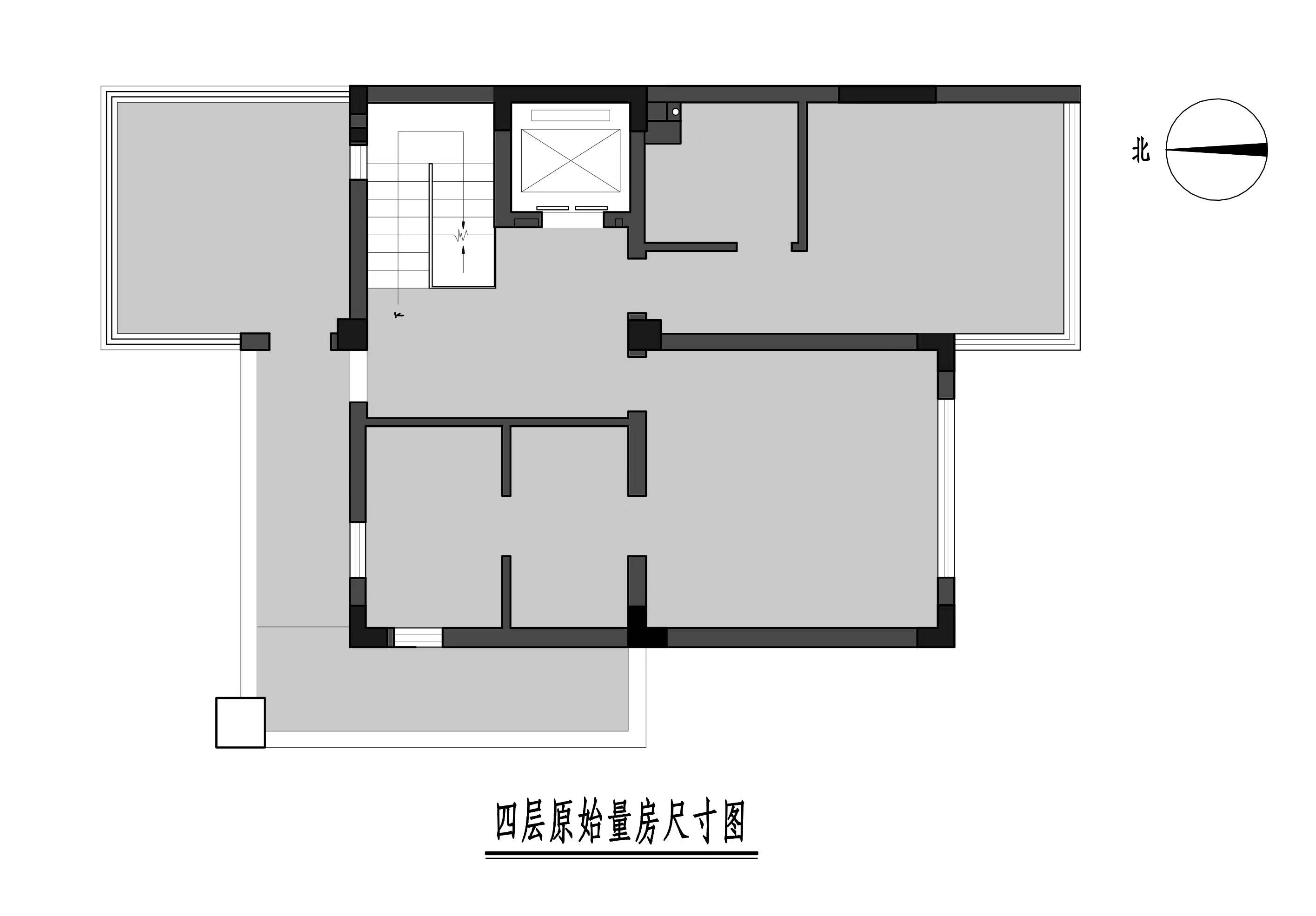375平三居室户型图