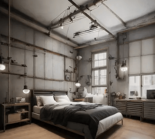 工业风格的卧室装修.png