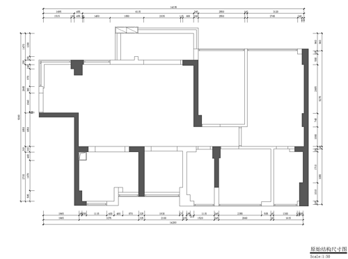 潜龙曼海宁花园 120平米四室两厅 简约中式风格效果图设计案例装修设计理念