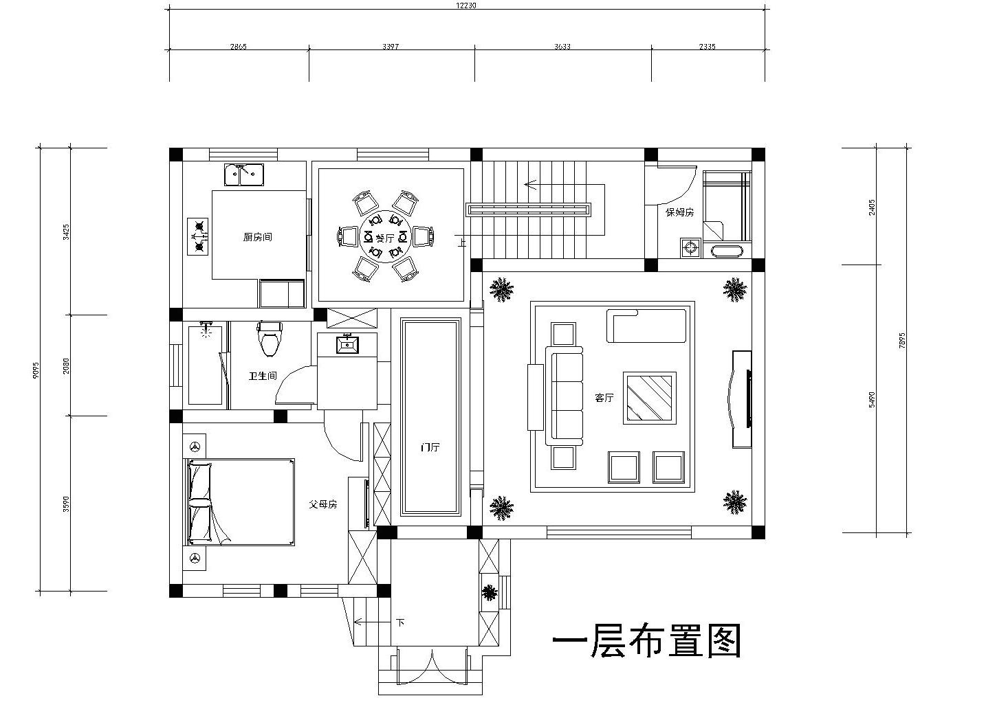 390平别墅户型图