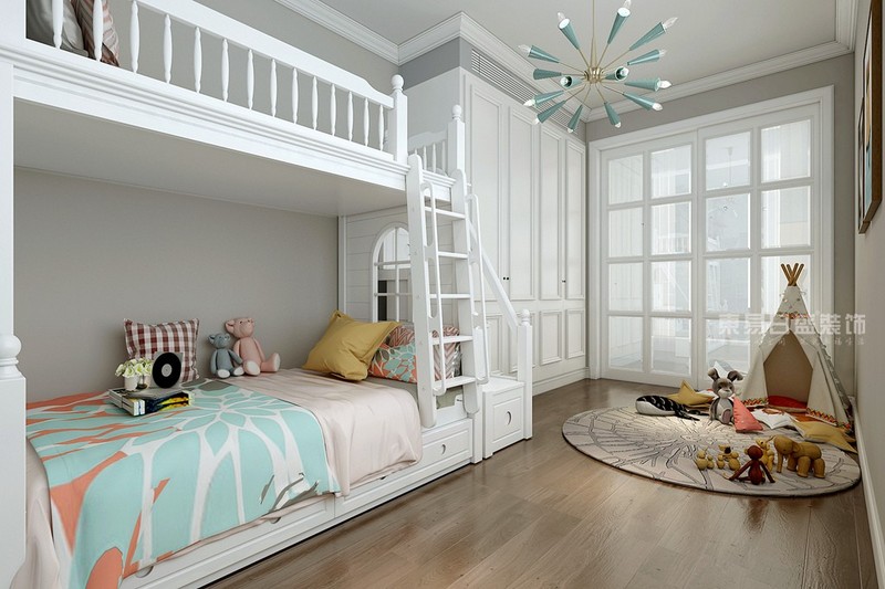 儿童房面积不足怎么办，上下床或许是个不错的选择！