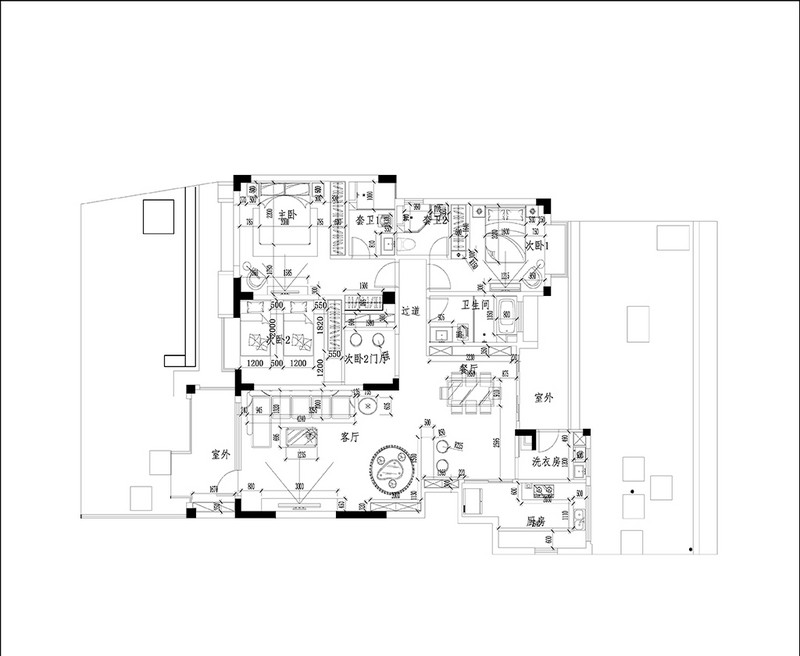 松湖花园143㎡三居室户型解析 现代轻奢装修案例