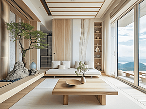 自然与舒适：日式客厅装修材料的魅力