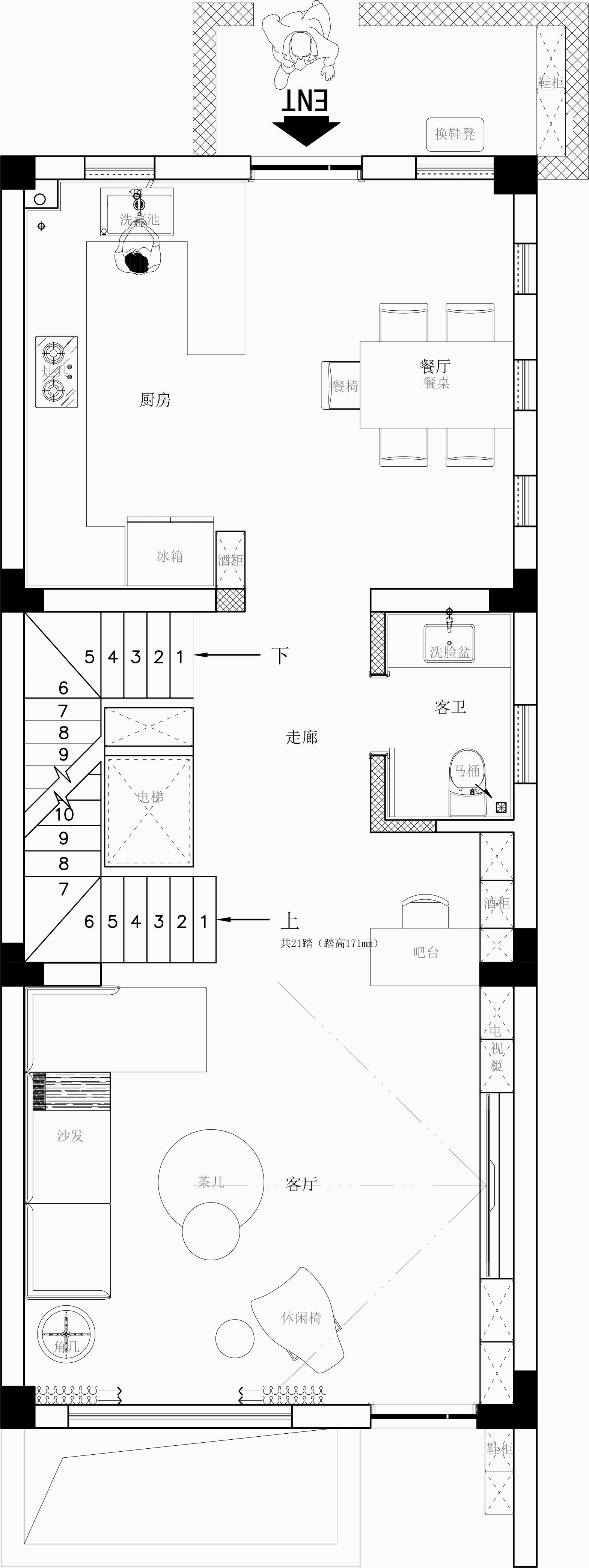 267平别墅户型图