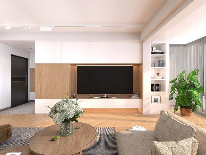 电视背景墙.jpg舒适自然原木风：自然元素融入家居，打造宜居生活新境界