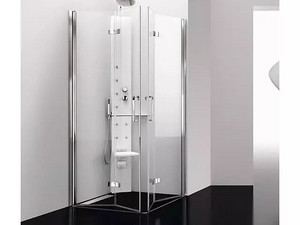 传统淋浴房已过时，这种设计再小的卫生间都可以装，能折叠还不占地