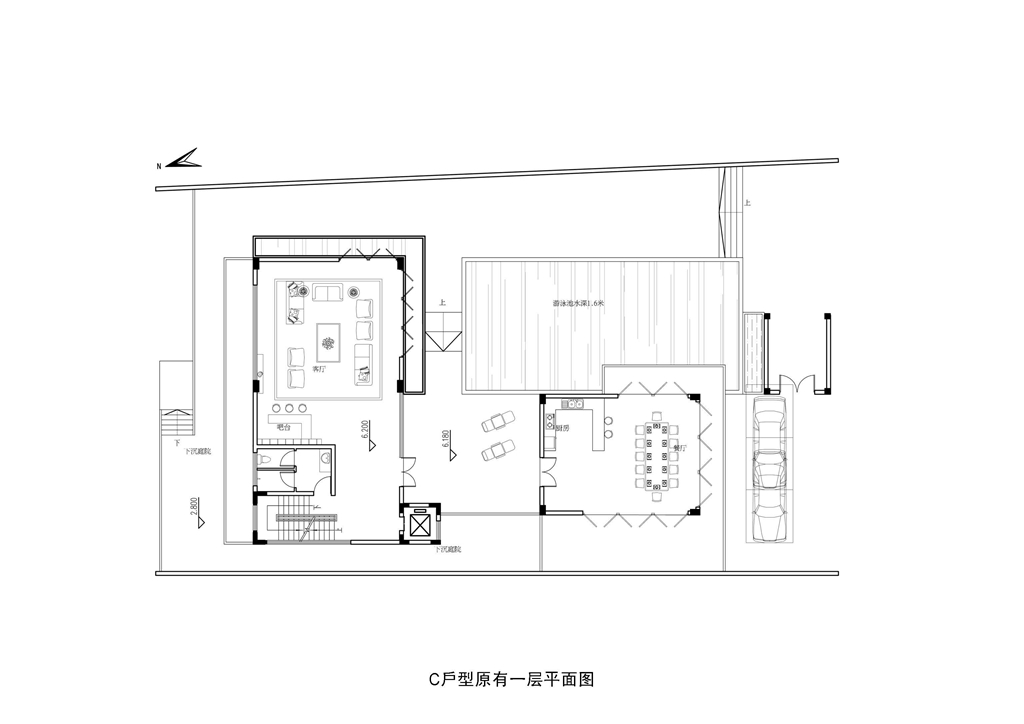 1480平别墅户型图