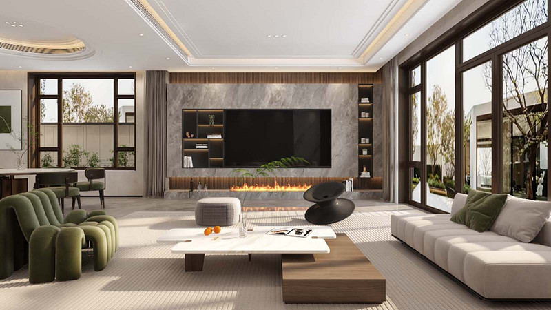 现代简约风格的客厅如何搭配家具？