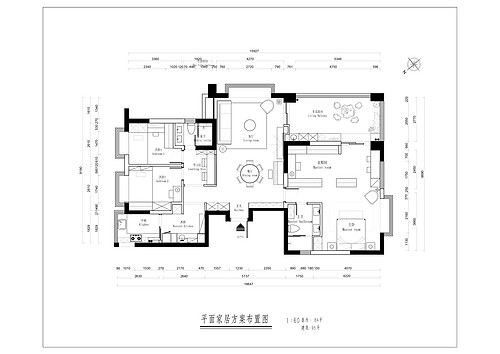 海馨苑-156平米-四居室-现代法式装修设计案例装修设计理念