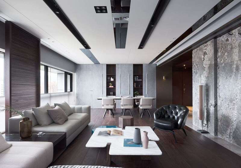 房屋装修设计，深圳现代风平层装修实景案例