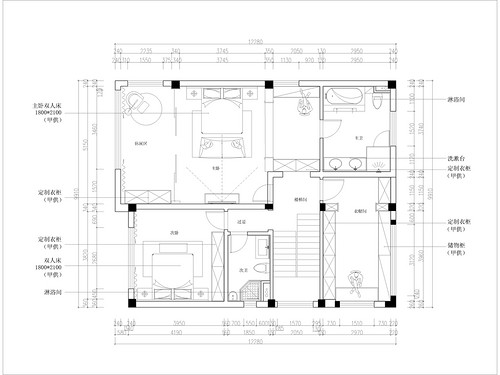 碧桂园映月湾别墅550平方米美式风格装修设计理念
