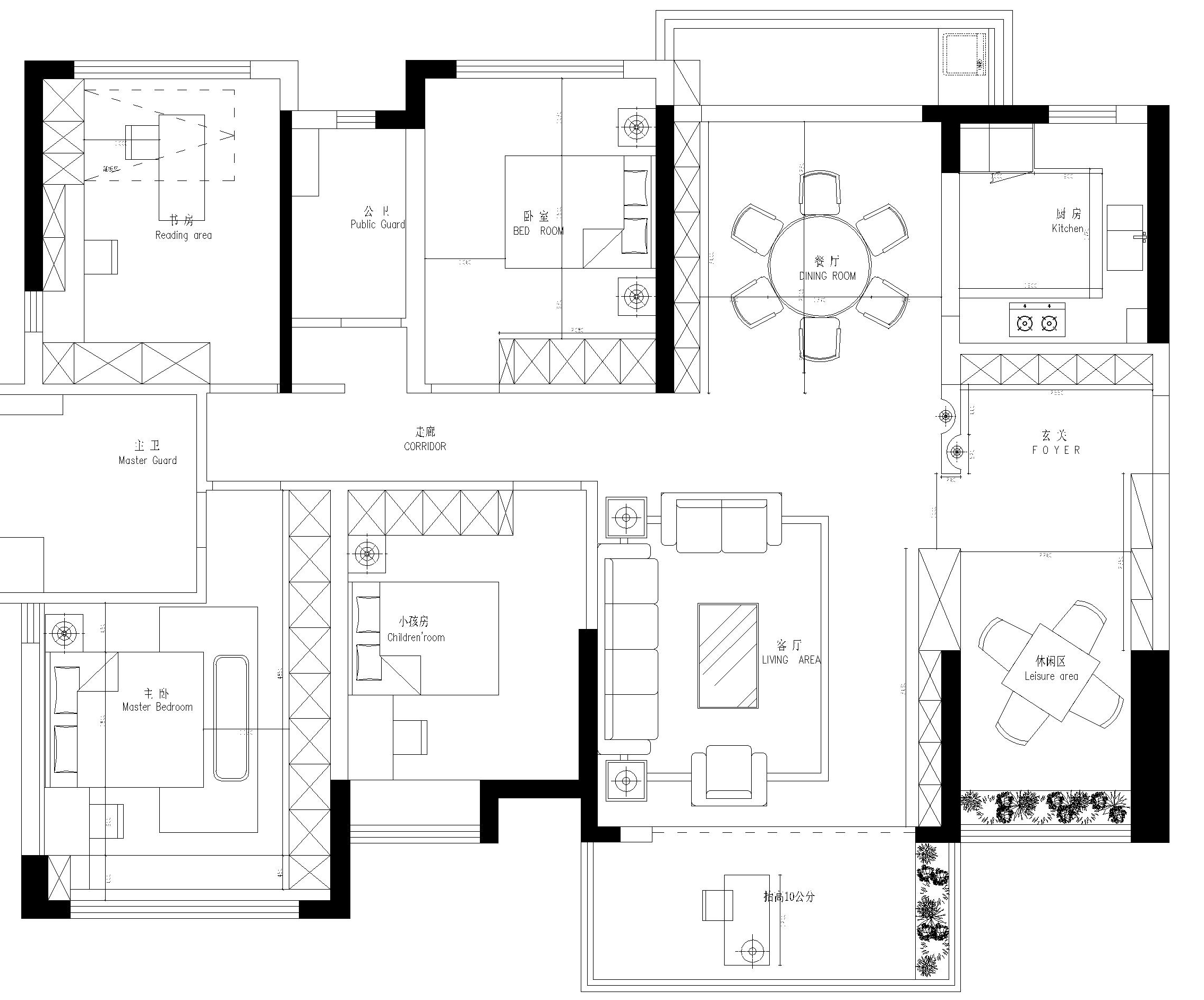 御龙山170平方四室两厅丨现代简约风格装修设计案例