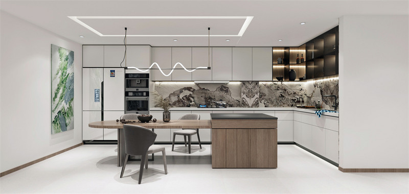现代厨房设计：智能布局，打造时尚便捷烹饪空间