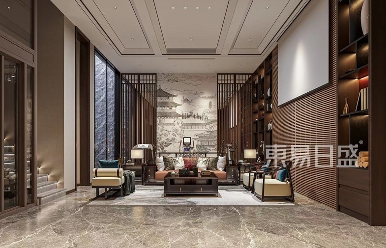 北京别墅客厅装修设计效果图