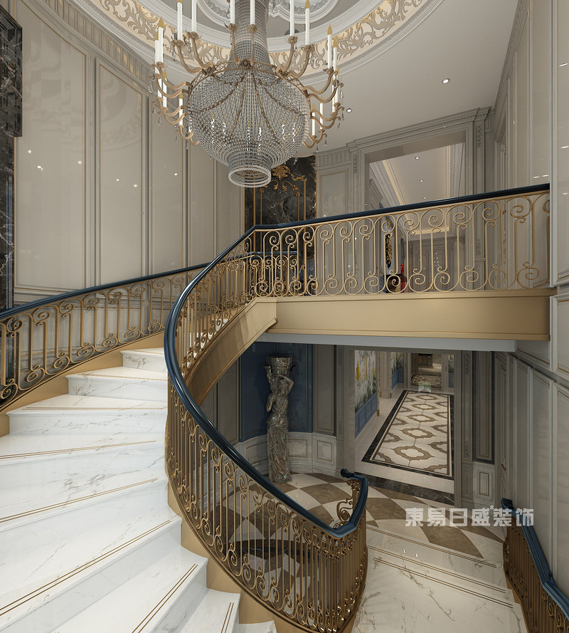 法式古典-楼梯装修效果图