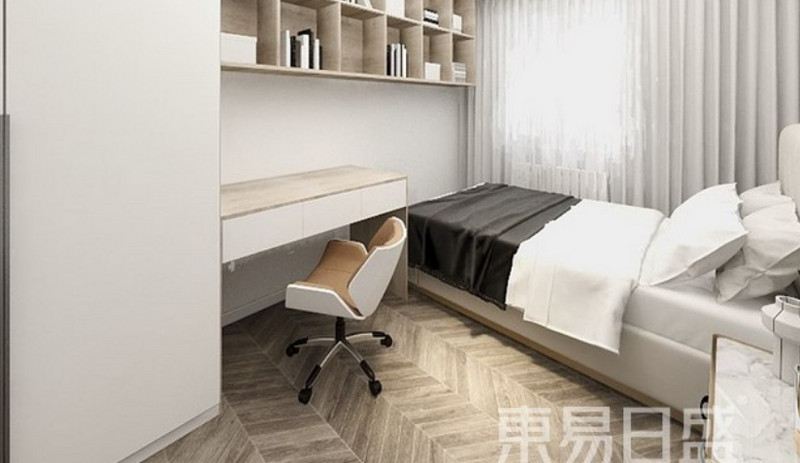 单身公寓装修效果图之卧室