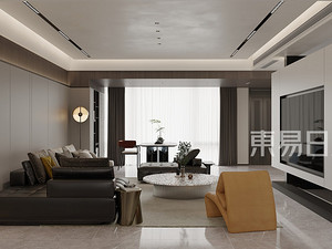 武汉装修案例丨218平复古公寓设计，充满年代感的现代住宅！