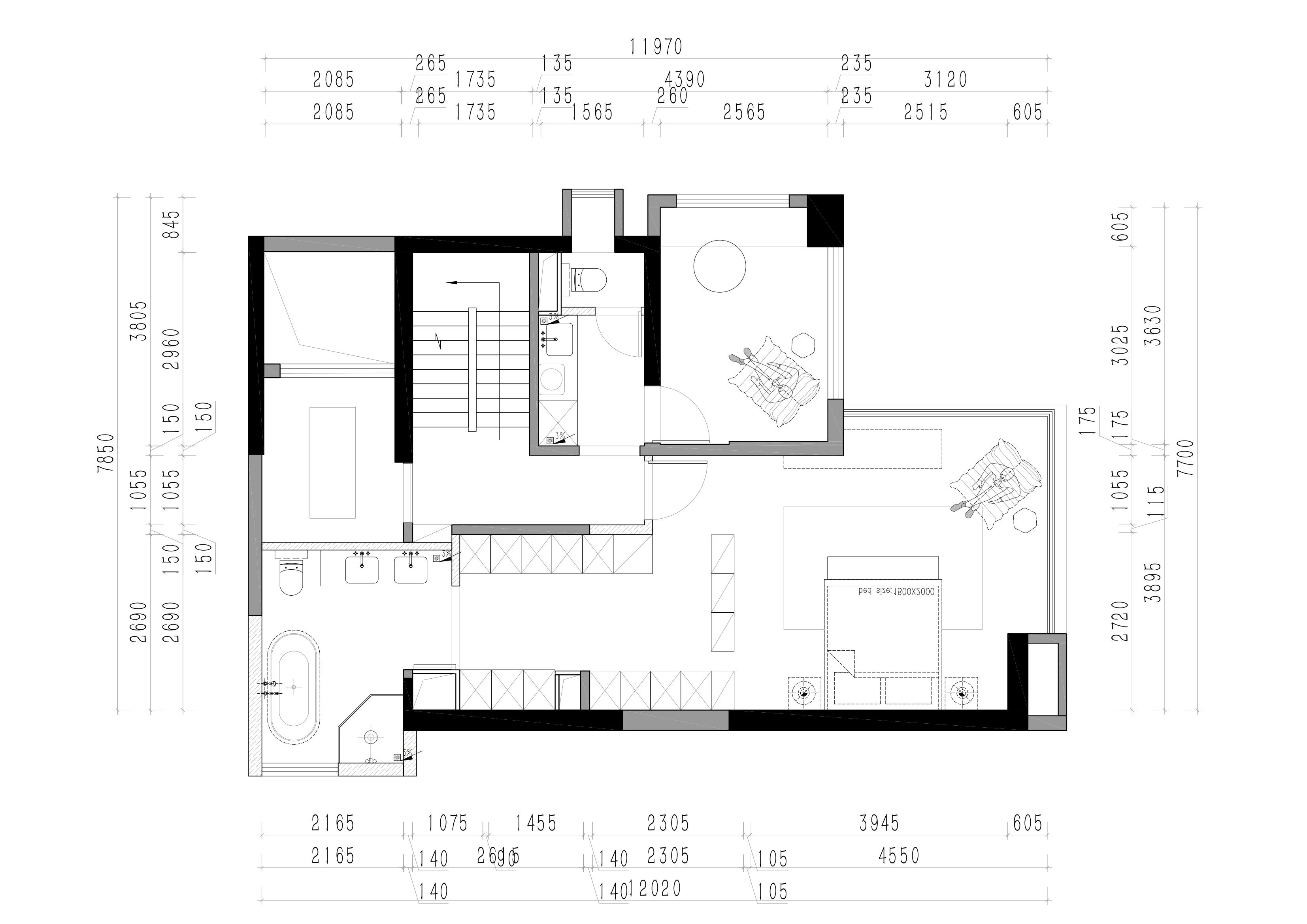 云山诗意160㎡三室两厅丨现代简约风格装修设计案例