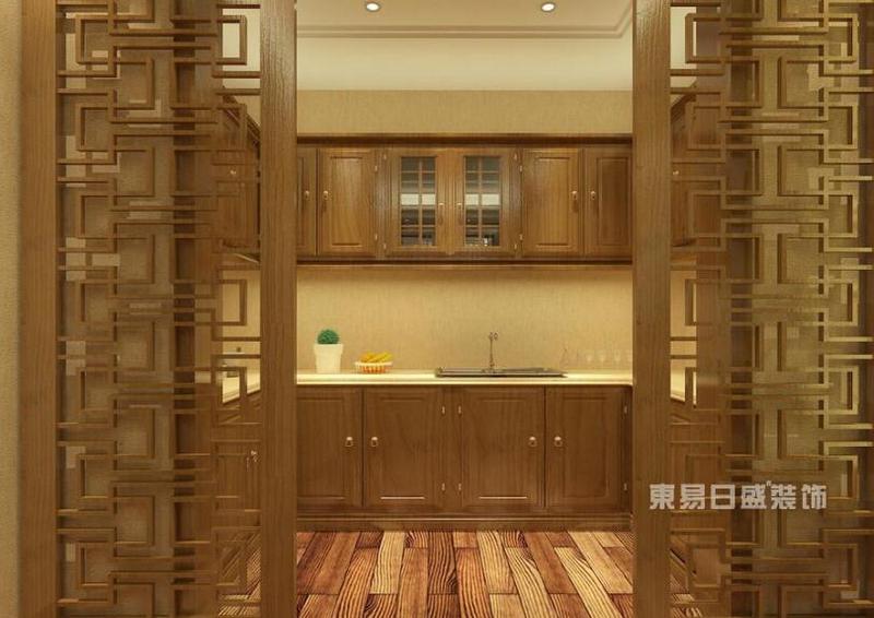 新中式厨柜装修效果图赏析，儒雅至上融贯古今! 
